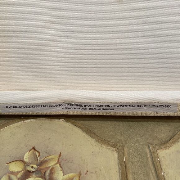 Retro 70s Vibe Bella Dos Santos Cute & Crafty Owl Canvas Art Picture 2012 - Picture 10 of 16